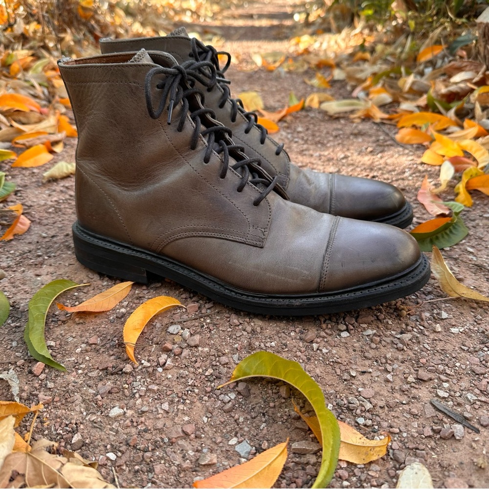EUC Frye Seth Cap Toe Lace Up Dress Boot